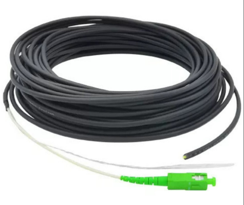 কালো LSZH খাপ SC APC FTTH প্যাচ কর্ড FTTH ড্রপ কেবল 50M 20M SC UPC