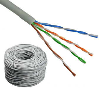 ফ্লুক টেস্ট UTP Cat5e 24awg ইথারনেট কেবল 1000ft পরিবেশগত সুরক্ষা